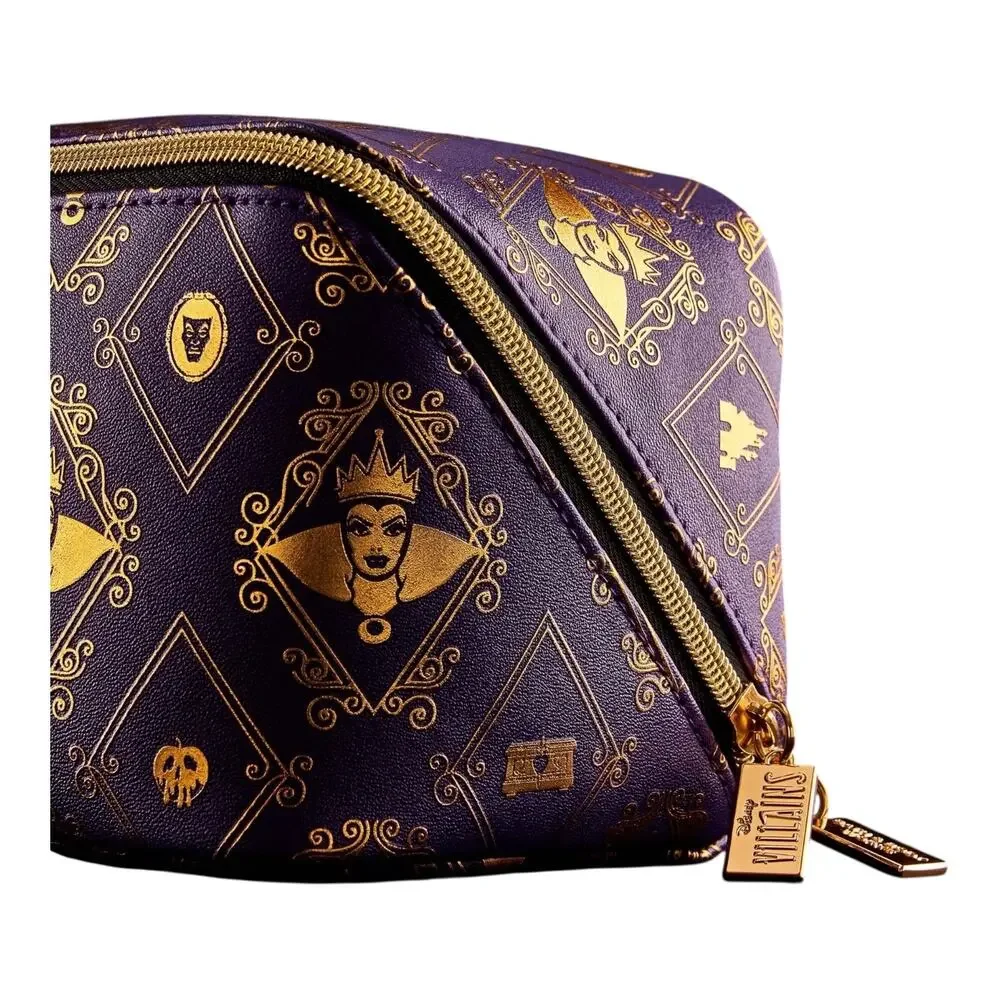 Disney Villains Evil Queen Cosmetic Bag Bath & Body Works Purple Gold Open Tray